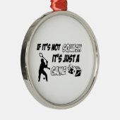 Coole Sportentwürfe Silbernes Ornament (Rechts)