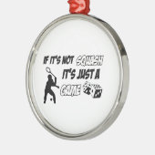 Coole Sportentwürfe Silbernes Ornament (Links)