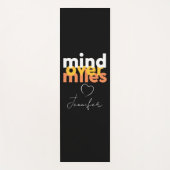 Coole Sportmotivation Yellow Black Bold Typografy Yogamatte (Vorderseite)