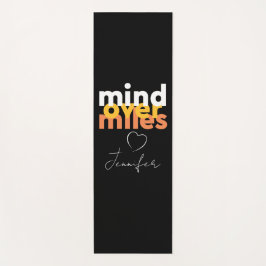 Coole Sportmotivation Yellow Black Bold Typografy Yogamatte