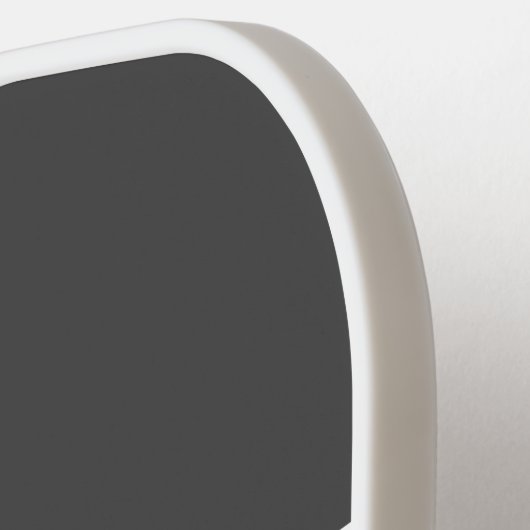 Coole Sporty Grey Black PICKLEBALL Textstreifen Pickleball Schläger (Linke Seite)