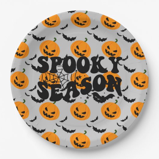 Coole Spuk Pumkin Party Paper Teller (Vorderseite)