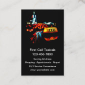 Coole Stadt Taxi Service Visitenkarten Visitenkarte (Vorderseite)