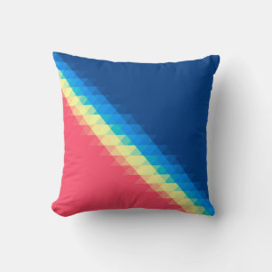 coole städtische duftende bunte Dreiecke illustrie Kissen