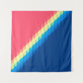 coole städtische duftende bunte Dreiecke illustrie Wandteppich (Vorderseite (Horizontal))