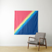 coole städtische duftende bunte Dreiecke illustrie Wandteppich (Beispiel (Horizontal))