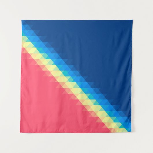 coole städtische duftende bunte Dreiecke illustrie Wandteppich (Vorderseite)