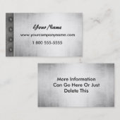 Coole Stahlmetallblick-Geschäfts-Karten Visitenkarte (Vorne/Hinten)