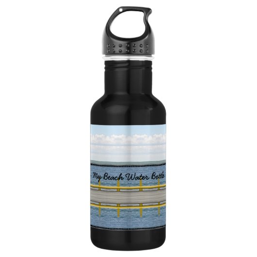 Coole Stahlwasserflasche behalten Edelstahlflasche (Vorderseite)