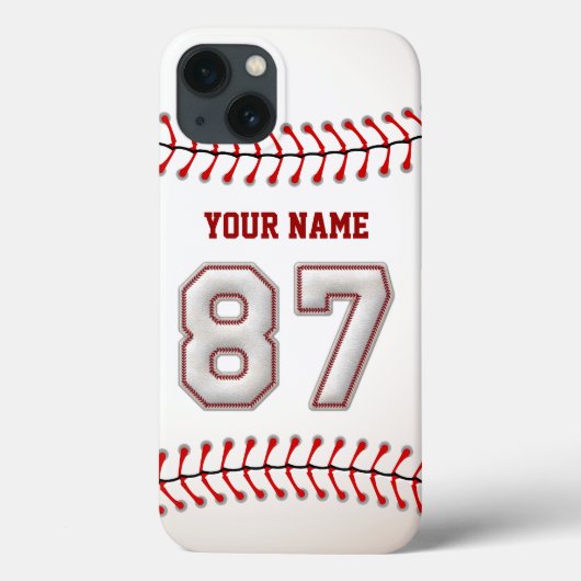 Coole Stange Baseball Nummer 87 Case-Mate iPhone Hülle (Rückseite)