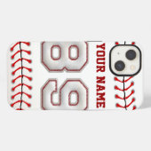 Coole Stange Baseball Nummer 89 iPhone Hülle (Rückseite (Horizontal))