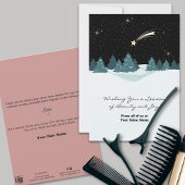 Coole Star Night Winterscape Ferienkarte