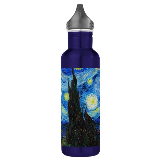 Coole Starry Night Vincent Van Gogh Gemälde Art Edelstahlflasche (Links)