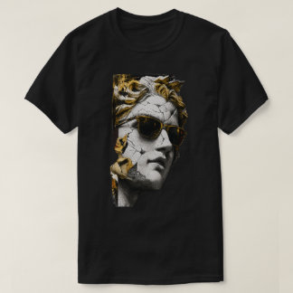 Coole Statue mit Sonnenbrille – Antike Weisheit mo T-Shirt