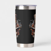 Coole Steampunk-Liebhaber tragen ihren Namen Thermobecher (Links)