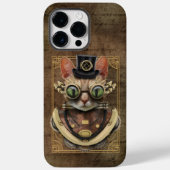 Coole Steampunk Orange Tabby Katze Case-Mate iPhone Hülle (Rückseite)