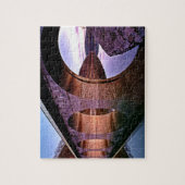 Coole Steinbrücke Spiegelungen Sonnenuntergang Puz Puzzle (Vertikal)