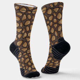 Coole Steindarstellung im Muster Brown Husband Socken