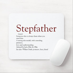 Coole Stepfather, Stepdad Definition Spaß graue Ma Mousepad