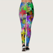 Coole Sterne Regenbogenschnee Leggings (Rückseite)
