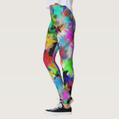 Coole Sterne Regenbogenschnee Leggings (Links)