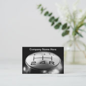 Coole Stick Shift Automotive Visitenkarte (Stehend Vorderseite)