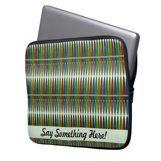 Coole Stifte Design Kunst Laptopschutzhülle (Vorderseite Links)