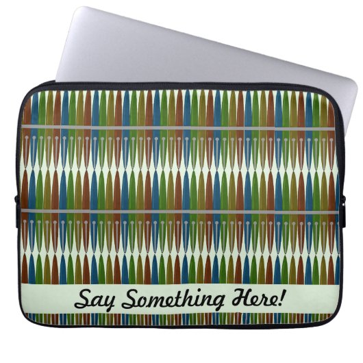 Coole Stifte Design Kunst Laptopschutzhülle (Vorderseite)