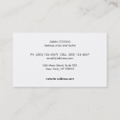 Coole Stilelemente aus schwarz und goldgestreift Visitenkarte (Rückseite)