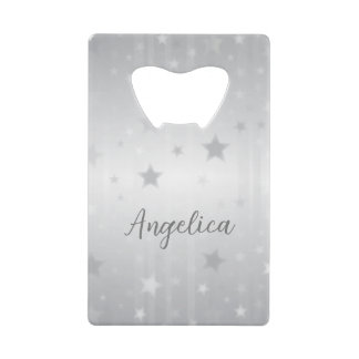 Coole Stilelemente Moderne Silberstämme Elegant Me Geldbeutel Flaschenöffner