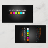 Coole/stilistische fluoreszierende Quadrate Visitenkarte (Vorne/Hinten)