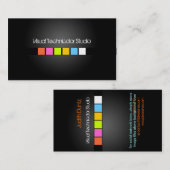 Coole/stilistische fluoreszierende Quadrate Visitenkarte (Vorne/Hinten)