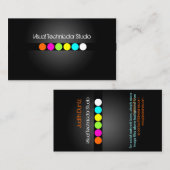 Coole/stilistische Leuchtstoffpunkte Visitenkarte (Vorne/Hinten)