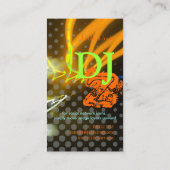 Coole/stilistische Neonlichter/Leuchtstofffarben Visitenkarte (Rückseite)