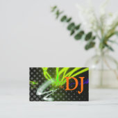 Coole/stilistische Neonlichter/Leuchtstofffarben Visitenkarte (Stehend Vorderseite)