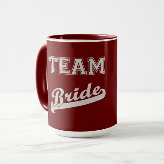 Coole stilvolle Team Braut Tasse (Vorderseite Links)