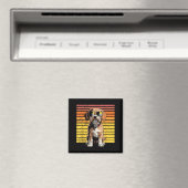 Coole stolze Cavapoo-Männer Frauen Vintage-Hundefr Magnet (In Situ (Geschirrspüler))