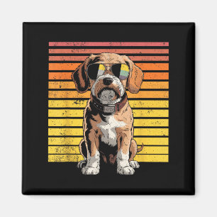Coole stolze Cavapoo Männer Frauen Vintage Hundeli Magnet