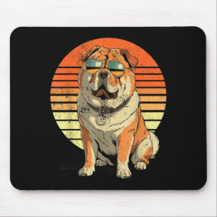 Coole stolze Chow-Chow-Männer Frauen Vintage-Hunde Mousepad