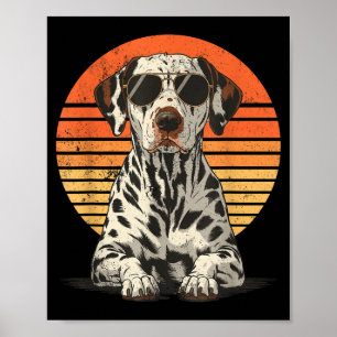 Coole stolze Dalmatiner Männer Frauen Vintage-Hund Poster