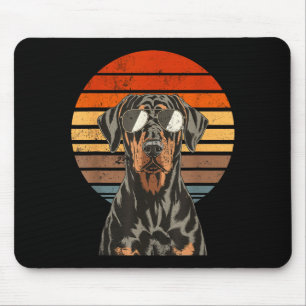 Coole stolze Dobermann Männer Frauen Vintage Hunde Mousepad