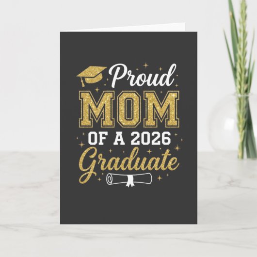 Coole stolze Mutter Klasse 2026, Abschlussgeschenk Karte (Vorderseite)