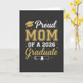Coole stolze Mutter Klasse 2026, Abschlussgeschenk Karte (Gelbe Blume)