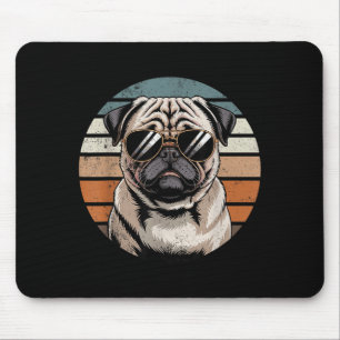 Coole stolze Pug Männer Frauen Vintage Hundebesitz Mousepad