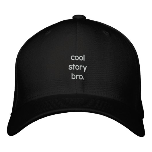 coole Story bro. Bestickte Kappe (Vorderseite)