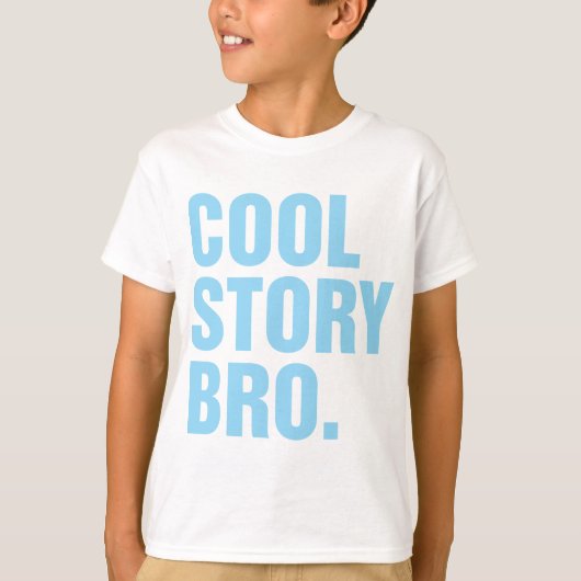 coole Story Bronze blau T-Shirt (Vorderseite)