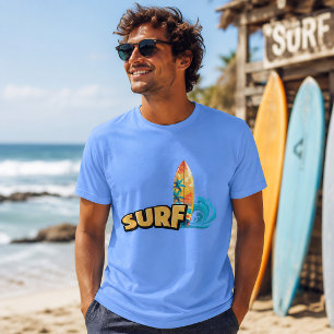  Coole Strand-Surf-Oberfläche  T-Shirt