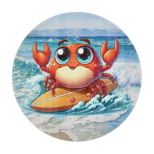 Coole Strandliebhaber Schneidebrett (Vorderseite)