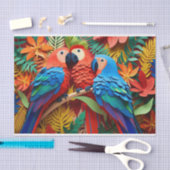 coole Strandliebhaber von Parrot Seidenpapier (Handwerk)