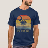 coole Strandpalme ergänzen Text T-Shirt (Vorderseite)